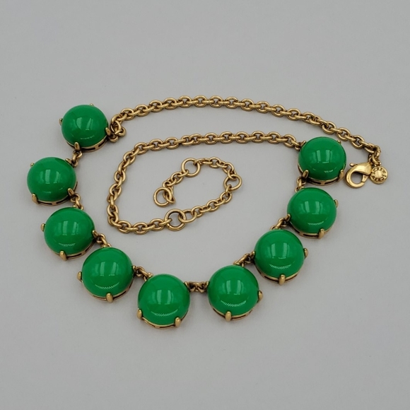 J. Crew Jewelry - J. Crew Green and Gold Statement Necklace